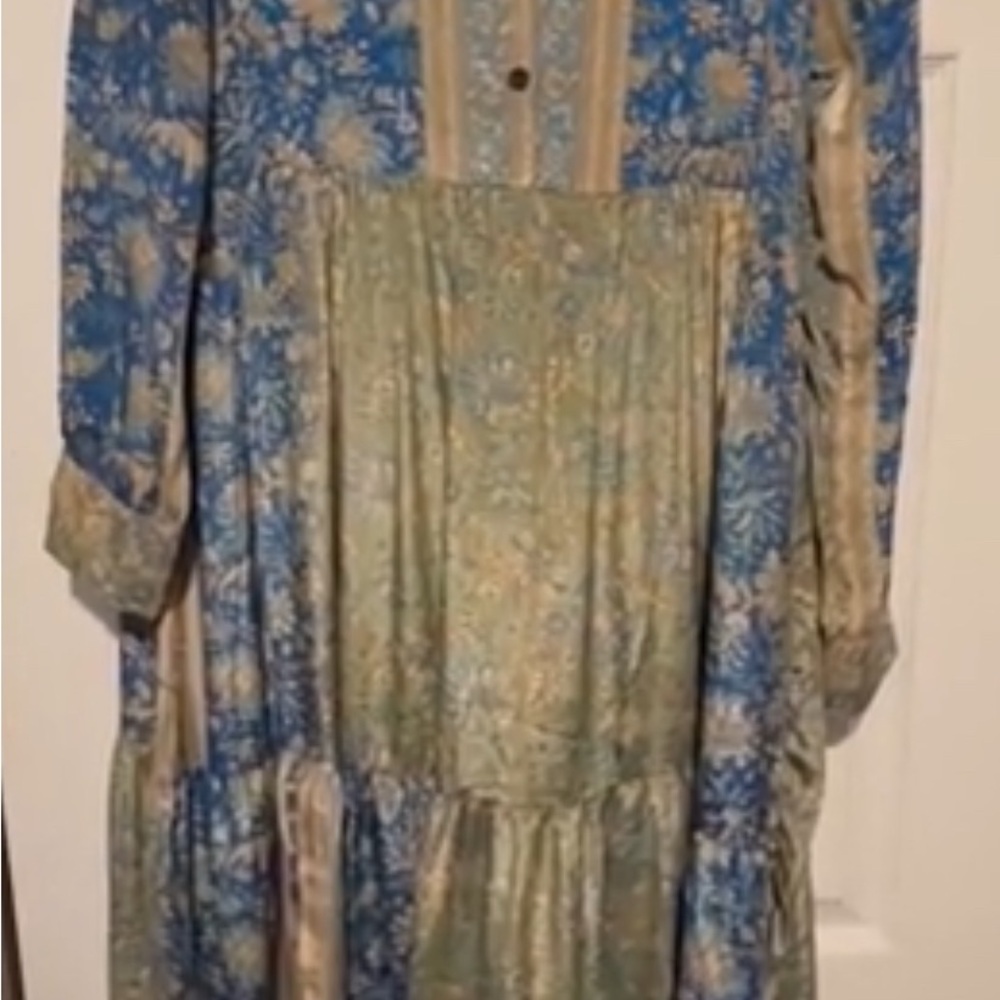 Raga Vintage Floral Long Sleeve Dress size M